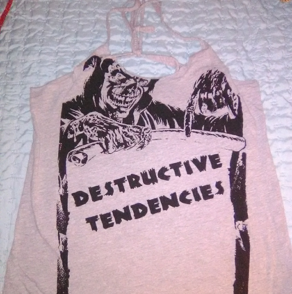 Destructive tendencies tank top